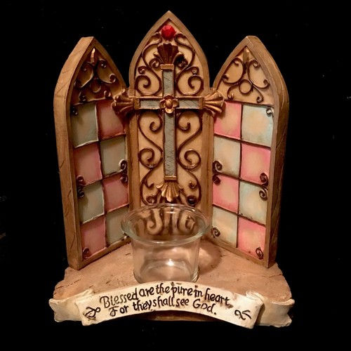 Vtg stained glass cathedral - vtg,