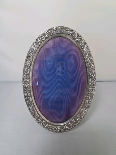 Vintage hallmarked silver oval - hallmarked,