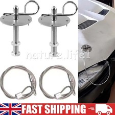2X Metal Mount Car Hood Pins