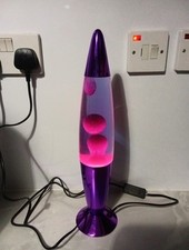 Metallic Purple Lava Lamp With Purple Wax
