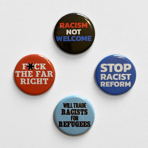 Anti fascist badges - 4, anti-fascist