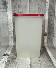 Tupperware 2.9L Cereal Dry Food Store & Pour Airtight Container Red Flip Lid