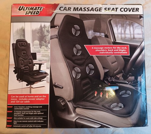 Heated car seat massager with - heated,