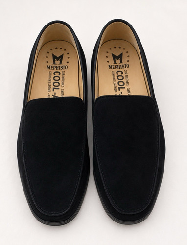 Mephisto men black - mephisto, suede