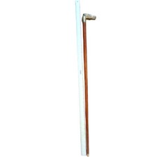 Antique Wooden Walking Stick With Brass Horse Head Handle