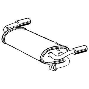 Klarius rear exhaust - exhaust, tail