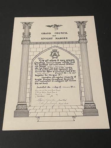 Grand council knight masons - grand,