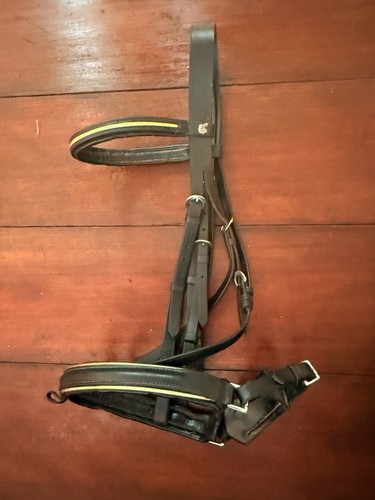 Black gold leather kieffer - gold,