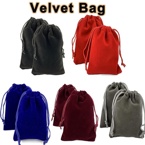 10pcs soft velvet drawstring - soft,