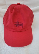 Stussy red logo  hat size M