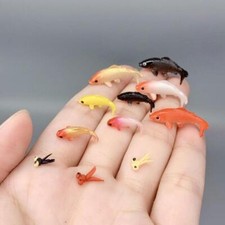 10x Miniature Fish Plastic Model Doll's House Decor 1K6G Toys;