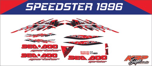 Seadoo speedster 1996 red - 1996,