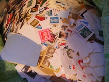 1kg Charity Mix  GB Stamps  ON Paper  Unsorted  As  Received  From The Charities