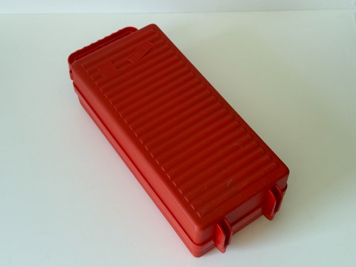 Red cassette tape carrier - red,