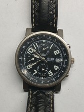 Mens Zeitner Chronograph Watch Working Battery In Used Condition