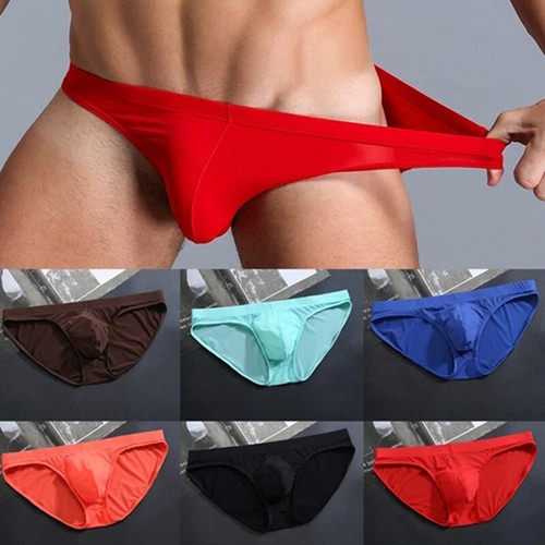 Mens ice silk briefs - briefs, seamless