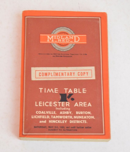 Bus coach timetable - coach, midland