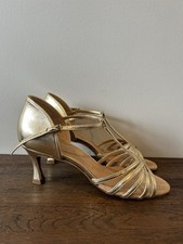 Supadance Gold Coag 1410 Latin & Ballroom Dance Shoes, Uk Size 6.5, 2.5” Heel