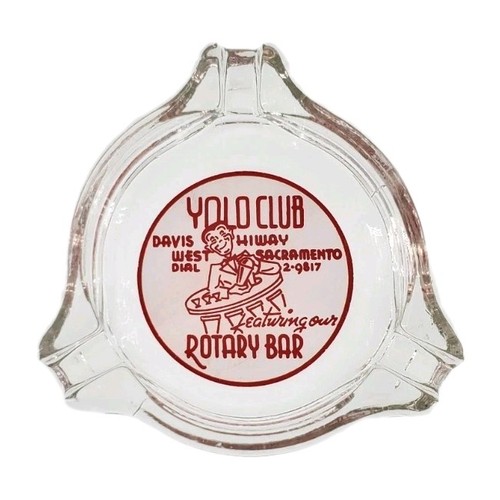Vintage ashtray yolo club - vintage,