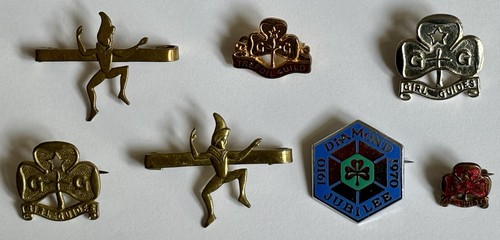 Girl guides pin - girl,