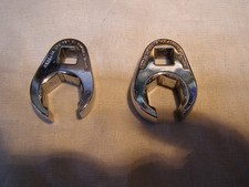 Snap-on crows feet wrenches, 17mm & 19mm. 3/8" drive.