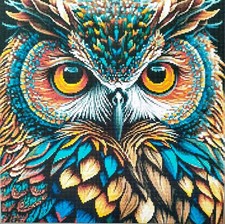 Owl- 14 Count Cross Stitch Kit