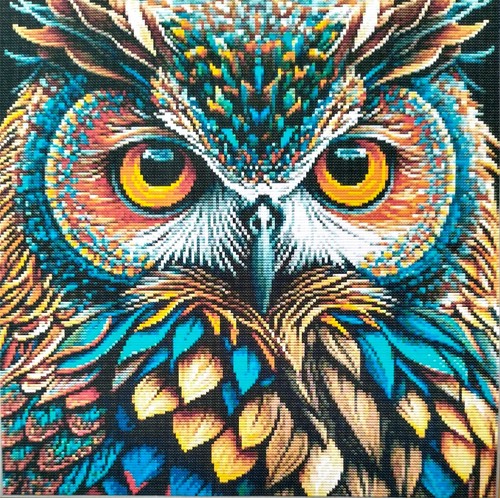 Owl count cross stitch kit - count,