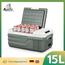 Alpicool NL15 15L Portable Car 12 Volt Mini Fridge Freezer 12/24V DC 100-240V AC
