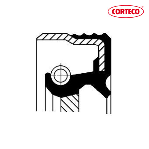 Shaft seal crankshaft corteco - shaft, seal,