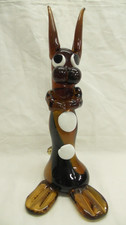 Large Murano Glass Big eye Dog