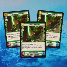 3x Yoda's Lightsaber LOF Legends Of The Force PLAYSET SWU 102 Jedi Yoda’s Yodas