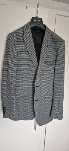 Chequered suit jacket men - suit,
