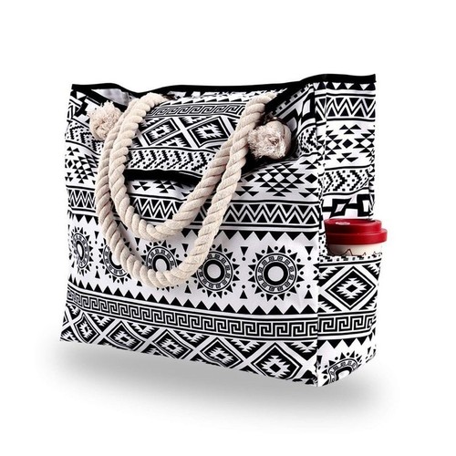 Large beach tote bag canvas - beach,