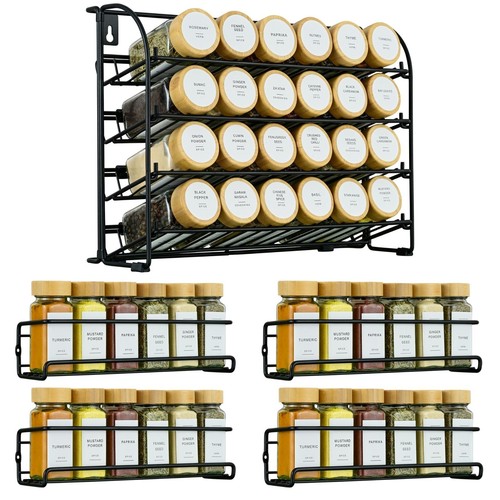 Wall mounted 4 tier - &, 4-tier