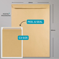 125 x BROWN ENVELOPES C3 A3