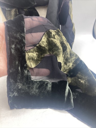 Vtg aris silk velvet - vtg, scarf