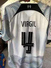 Liverpool Away Shirt 22/23 Virgil 4 XL Champions League Patches