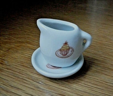 Pottery Mini Miniature JUG & PLATE Childs Play Dolls House