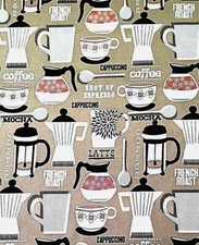 0.5m Remnant Michael Miller Urban Grit French Roast Coffee Fabric