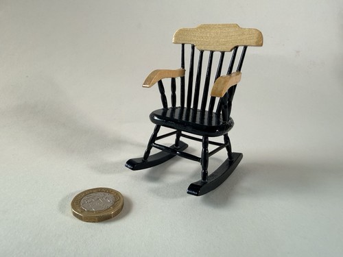 Dolls house miniature black - house,