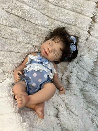 Reborn preemie asleep full - preemie,