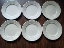 6 X Wedgwood Etruria & Barlaston EDME Cream Dinner Plates in EXC CON..,  10.25"