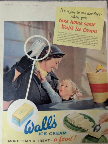 Walls ice cream 1953 - 1953, magazine