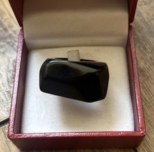 Black Baccarat Crystal Ring