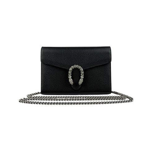 Gucci black pebbled - pebbled, leather