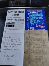 Back To The Future Movie Memorabilia Letters To Doc Save The Clock Tower Flyer