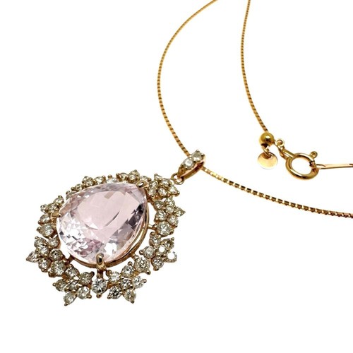 Kunzite 31ct diamond total - 5.31ct,