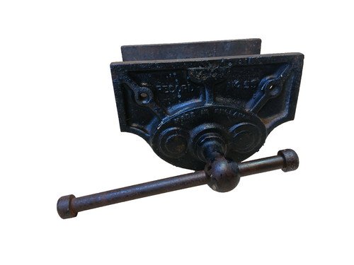 Record wood working vice - working,