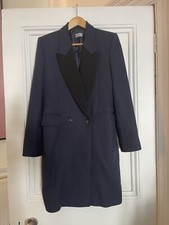 Philosophy Navy Blue Wool Coat