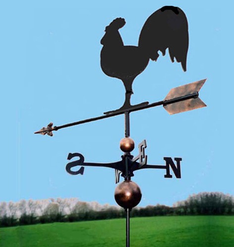 Rooster weathervane handmade - rooster,